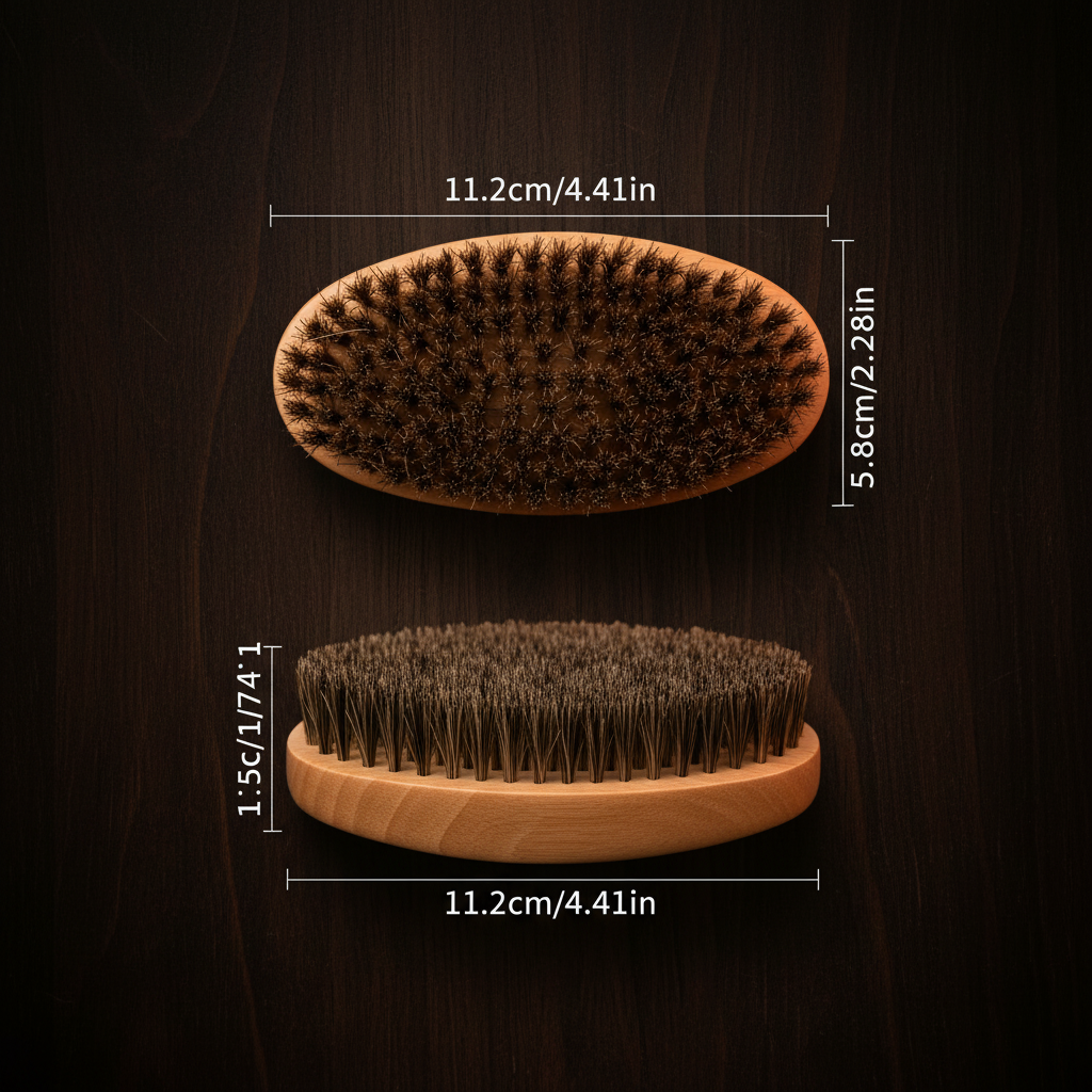 Beard Brush Dimensions